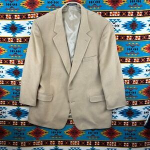 Christian Brooks Barclay's 100%‎ Camel Hair Blazer Sport Coat Jacket Tan
